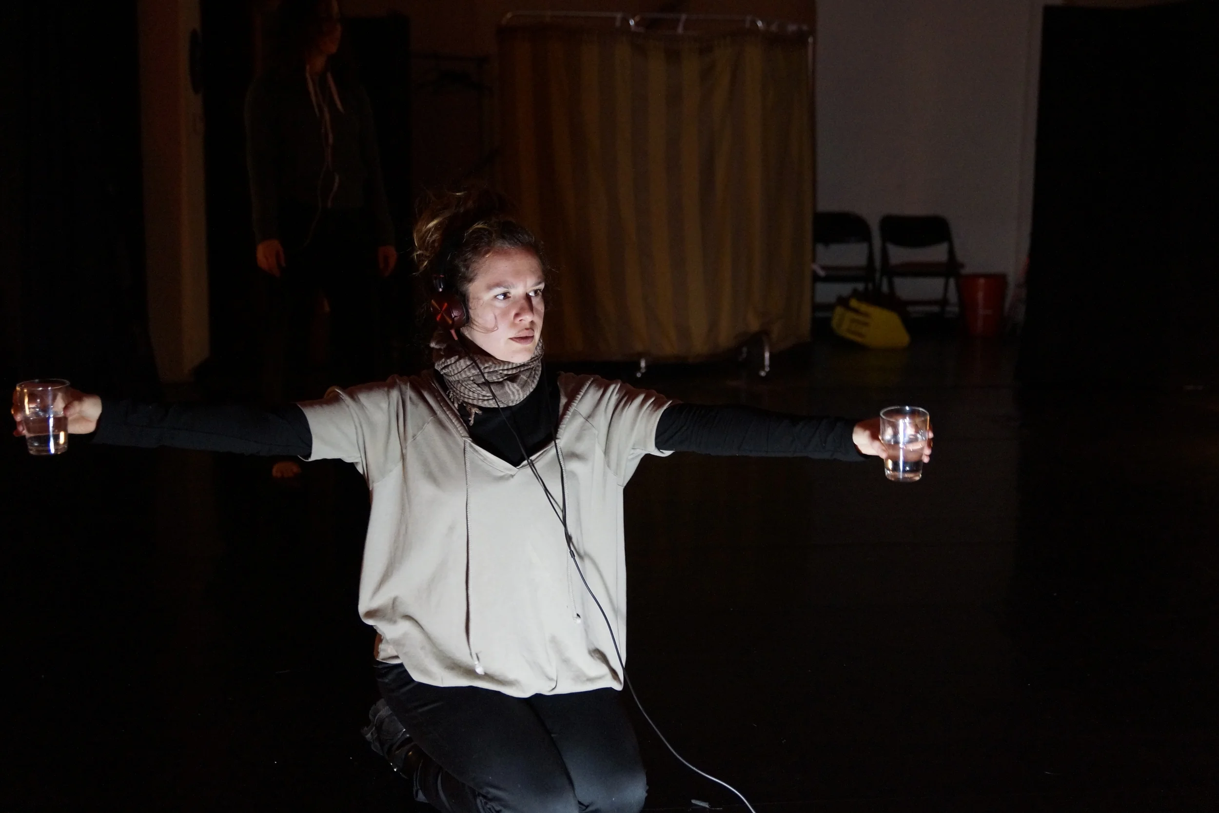 I want to hear from you. sarahcatherinesandoval@gmail.com Rehearsal photo from Esme Kundanis-Grow's Sap by Kristian Punturere.