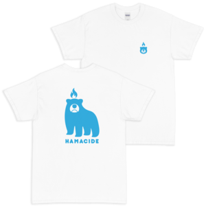Hamabear T-Shirt (light blue on white) — Twin Capital