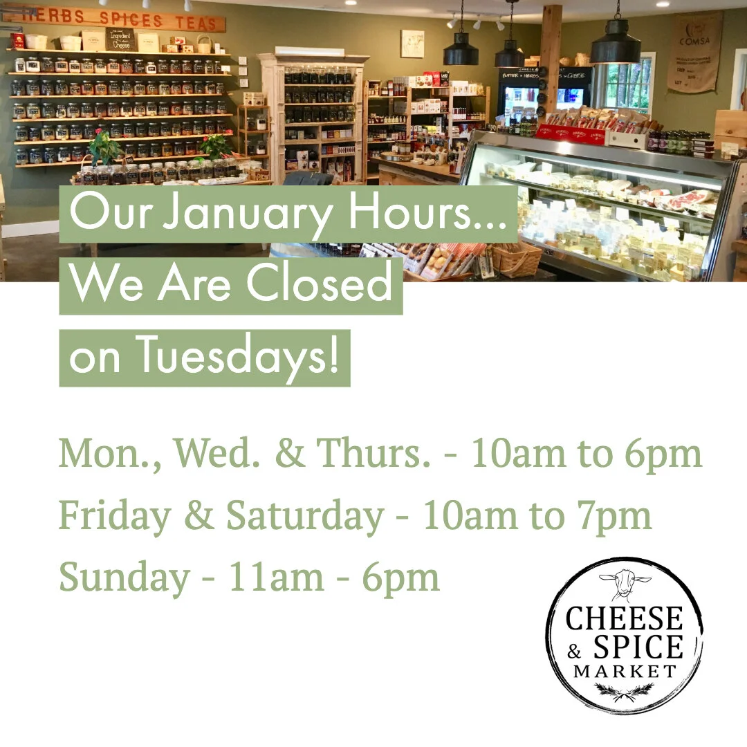 CLOSED TUESDAYS IN JANUARY