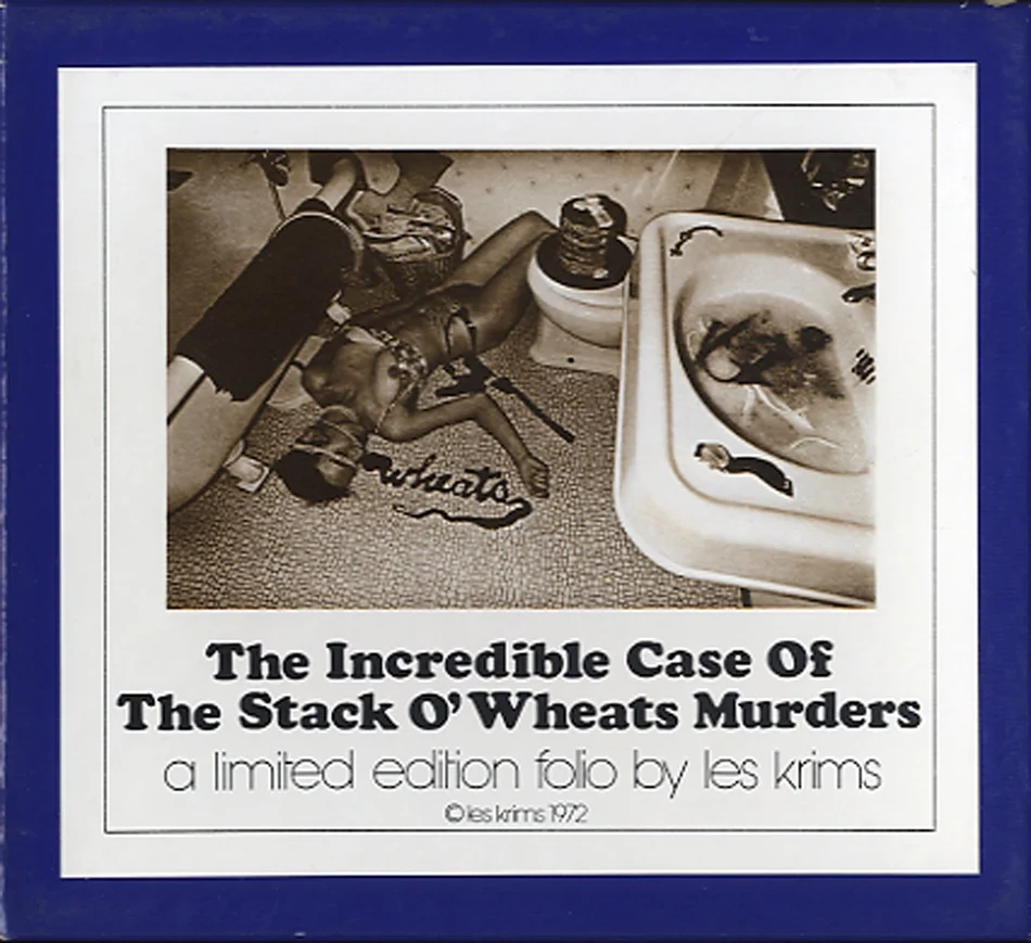 Les Krims created some of the most outlandish narrative productions of the early 1970s, with connotations to crime scene television series such as Dragnet, Colombo, Kojak, Banacek and Canon .