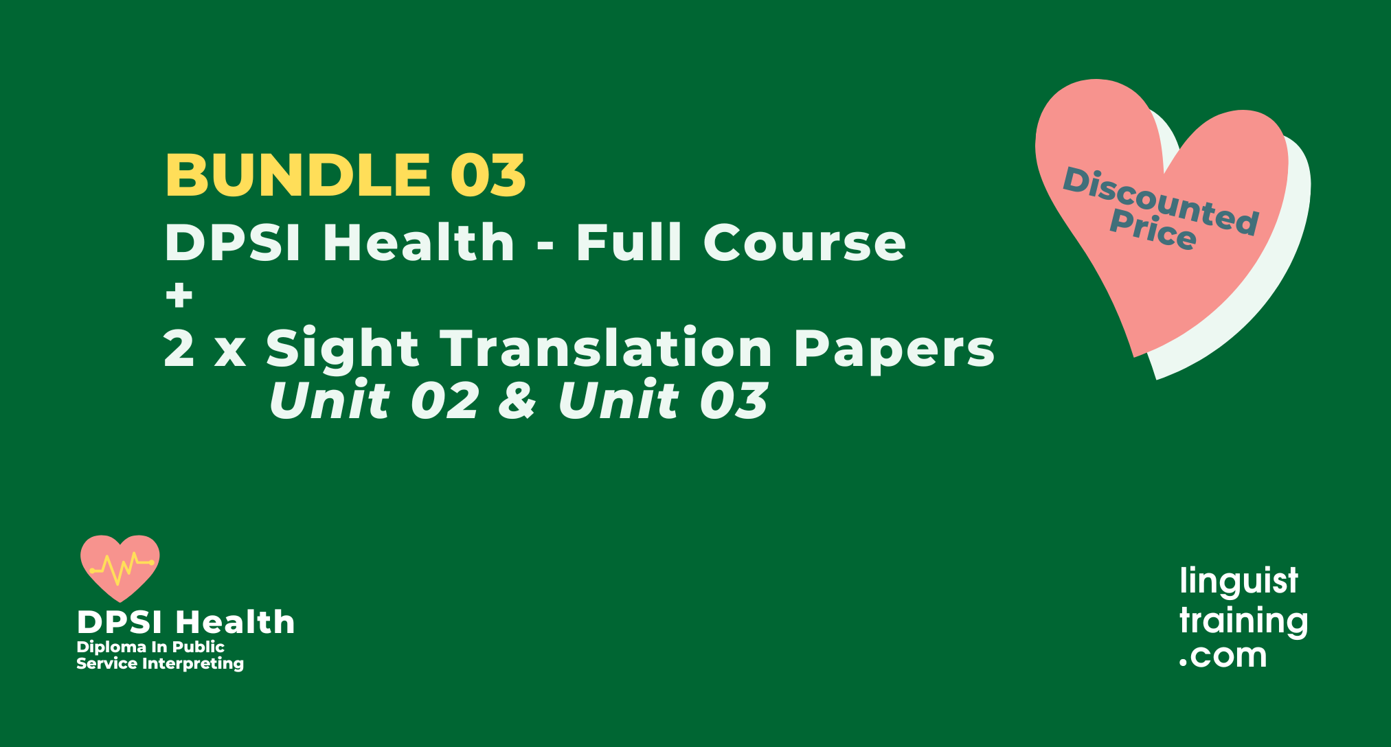 Diploma in Public Service Interpreting (DPSI) HEALTH course — Diploma in Public Service Interpreting (DPSI) HEALTH course —