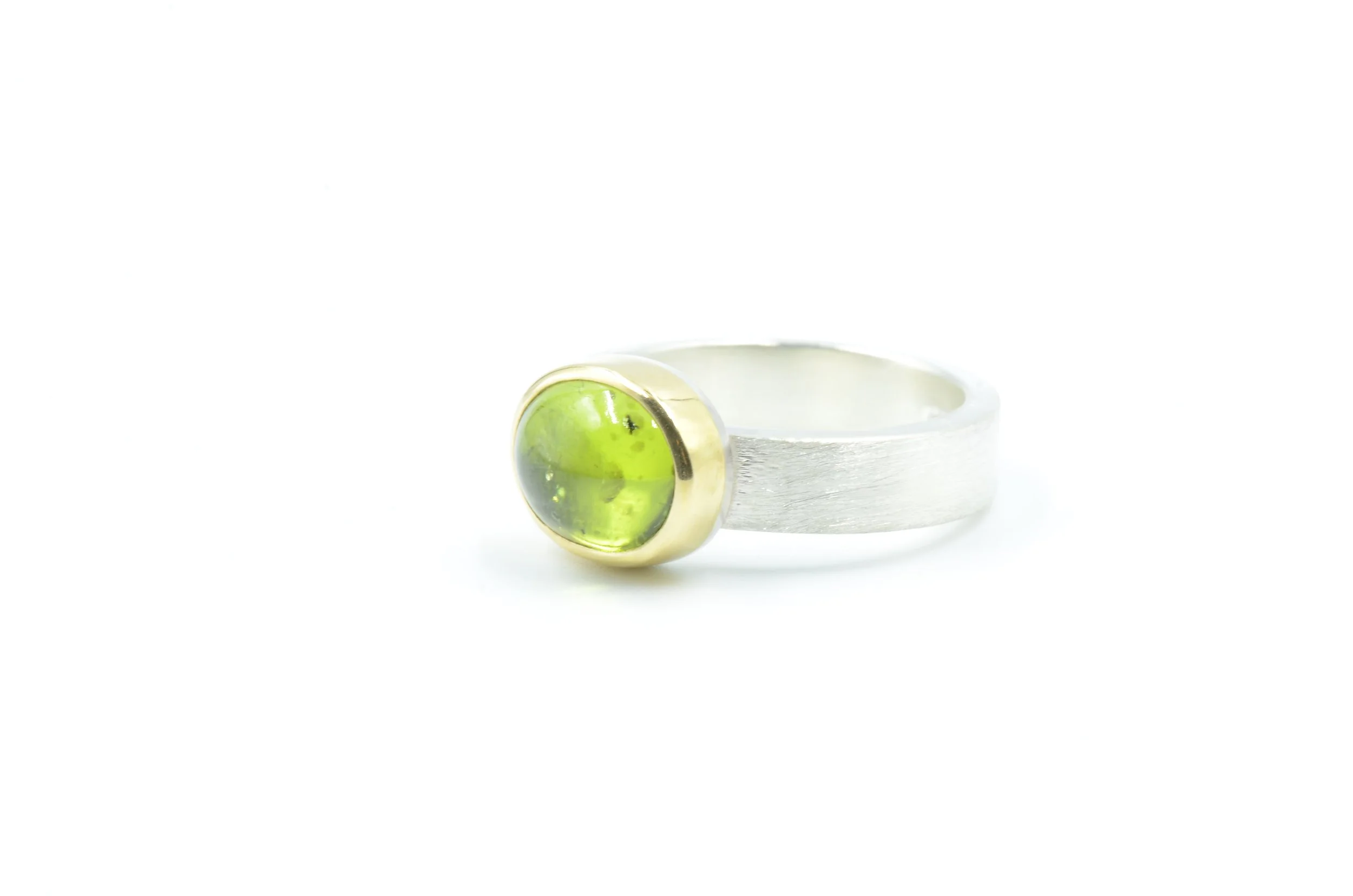Peridot Ring - Mixed Metals