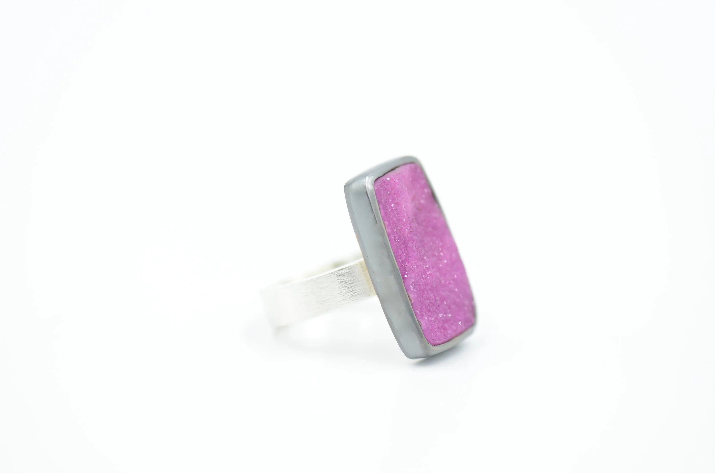 Cobalto Druzy Ring
