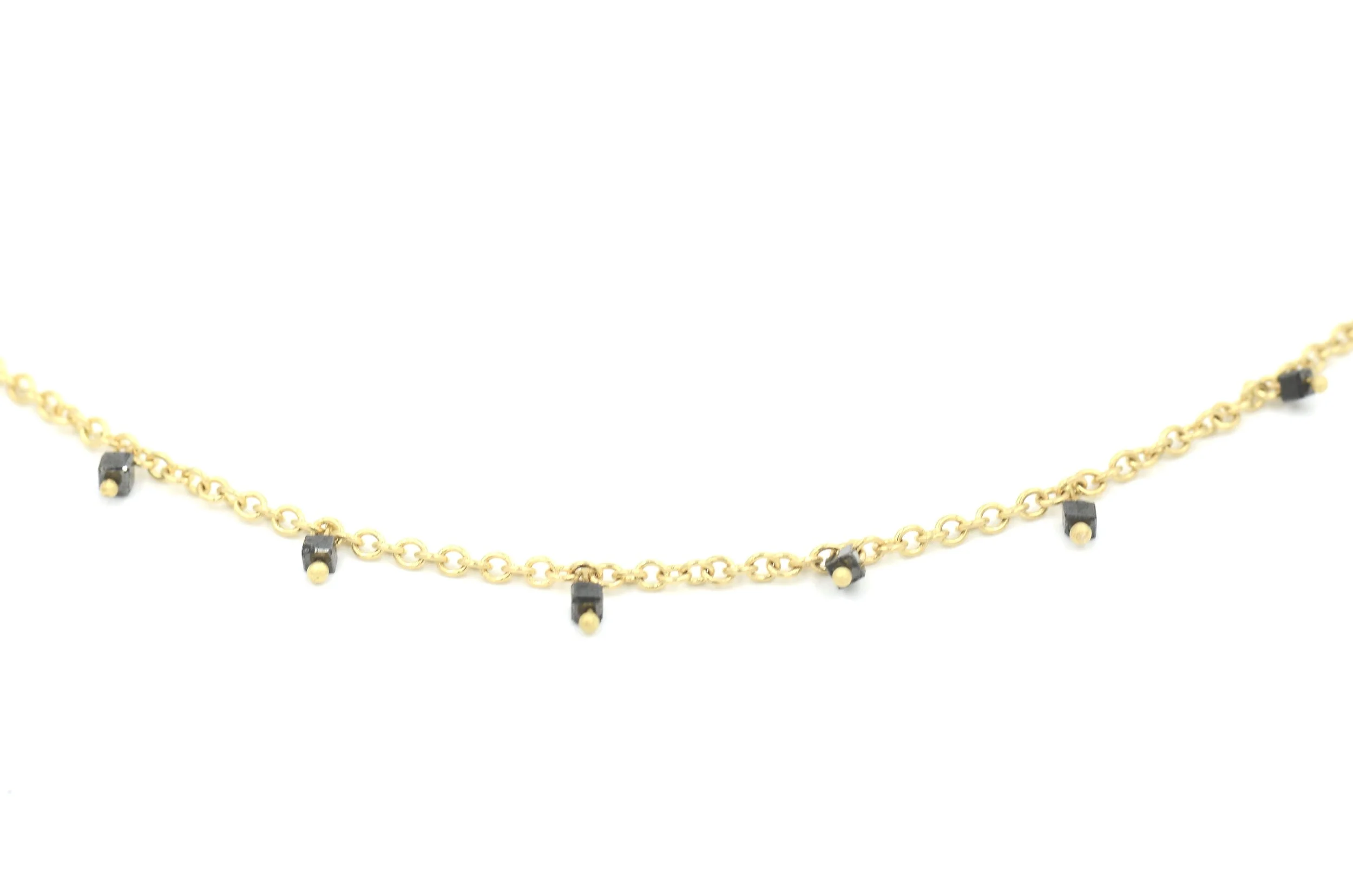 Black Diamond Bead Necklace