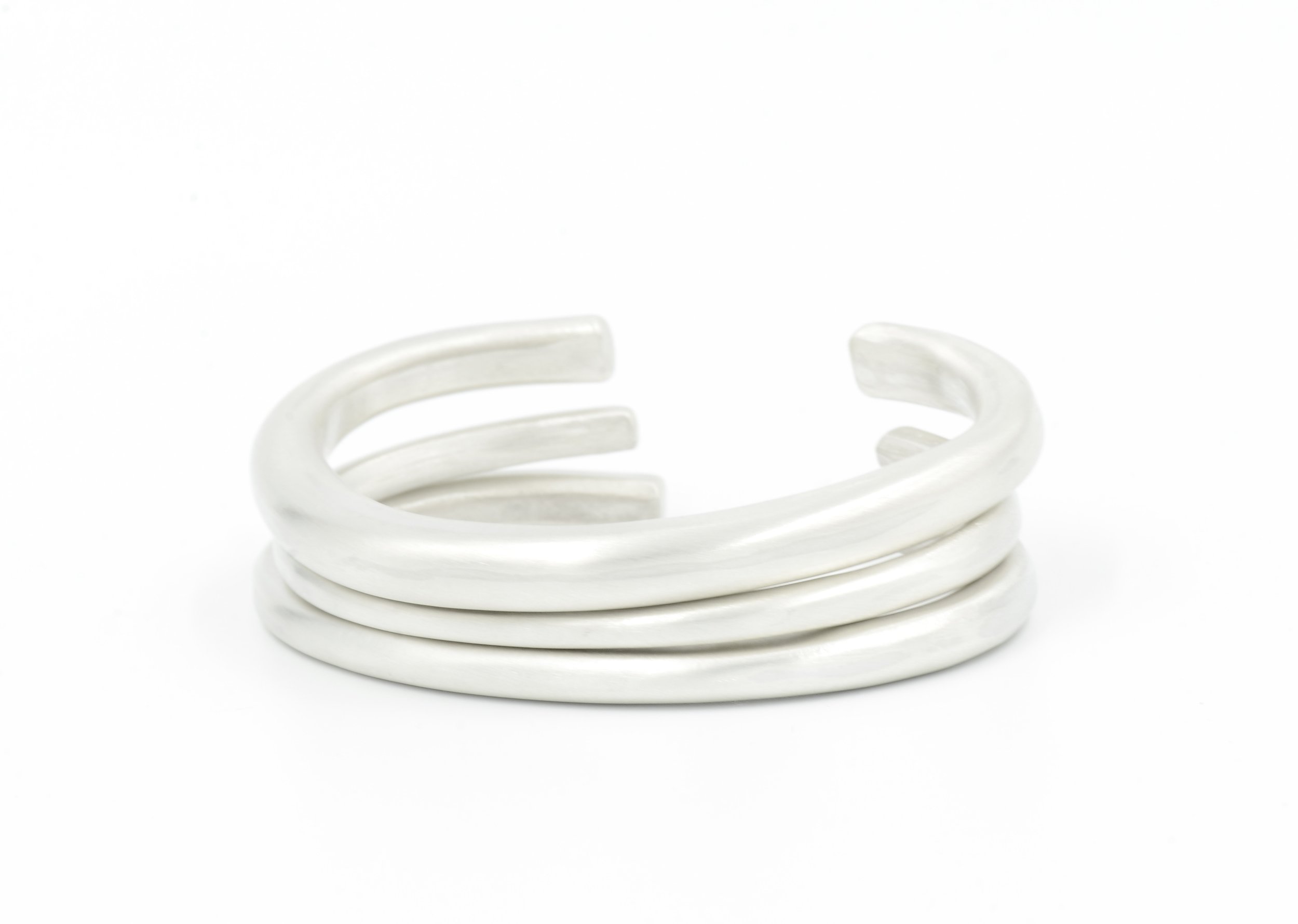 Recycled Silver Forged Cuff