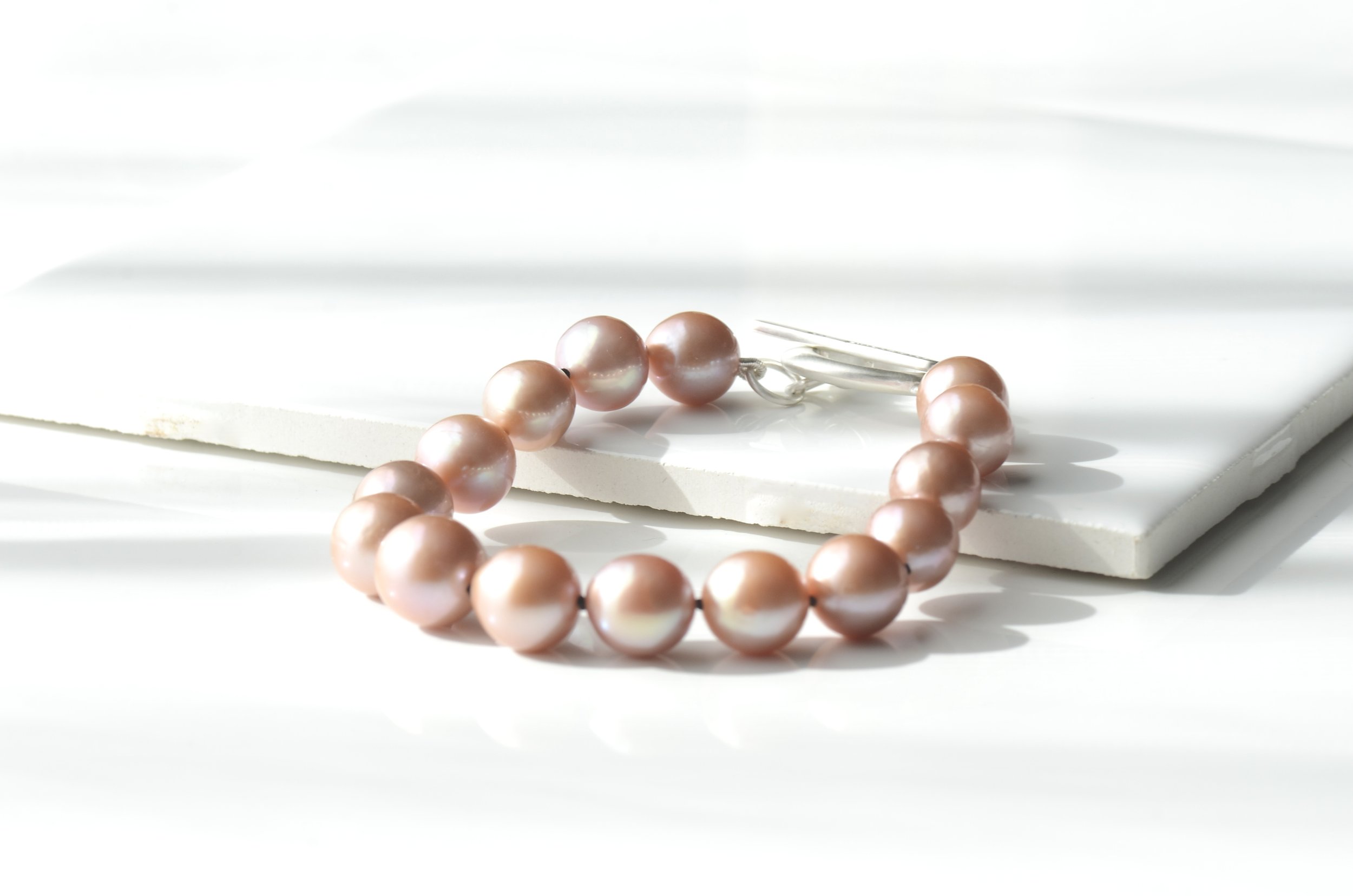 Edison Pink Pearl Bracelet