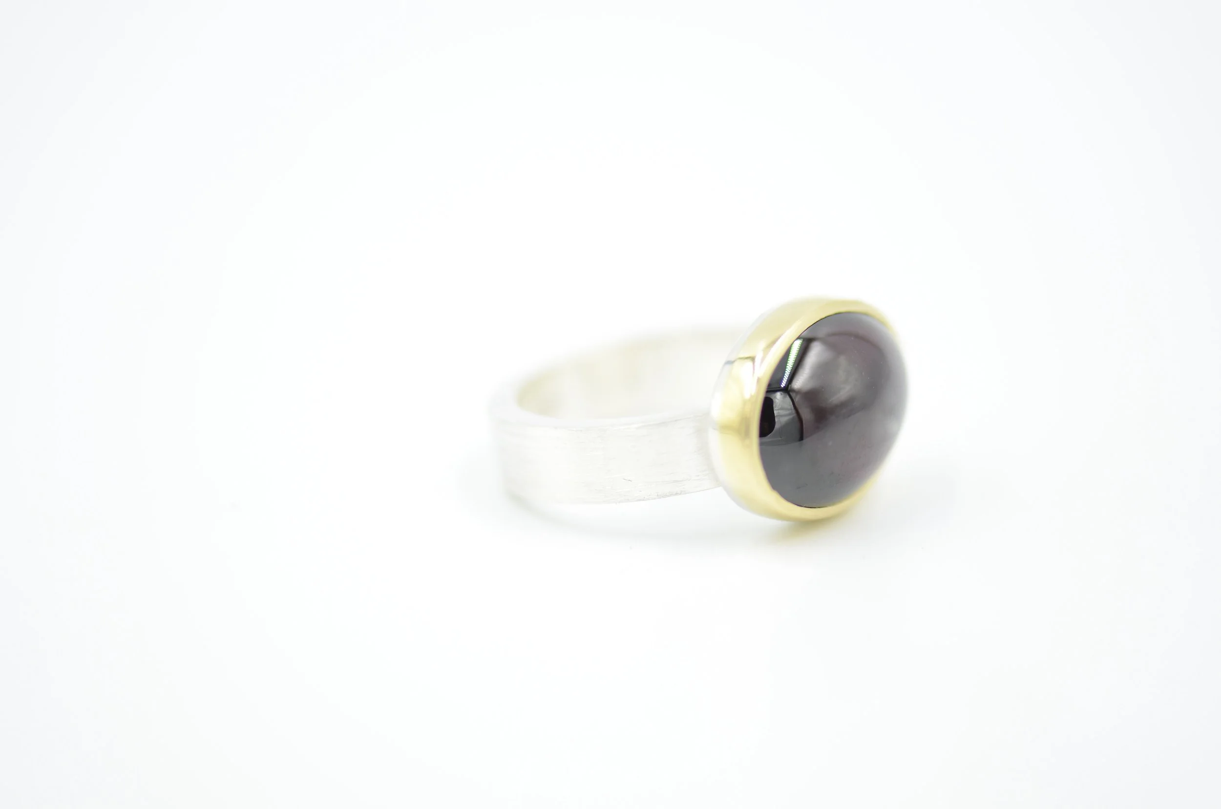 Garnet Mixed Metals Ring