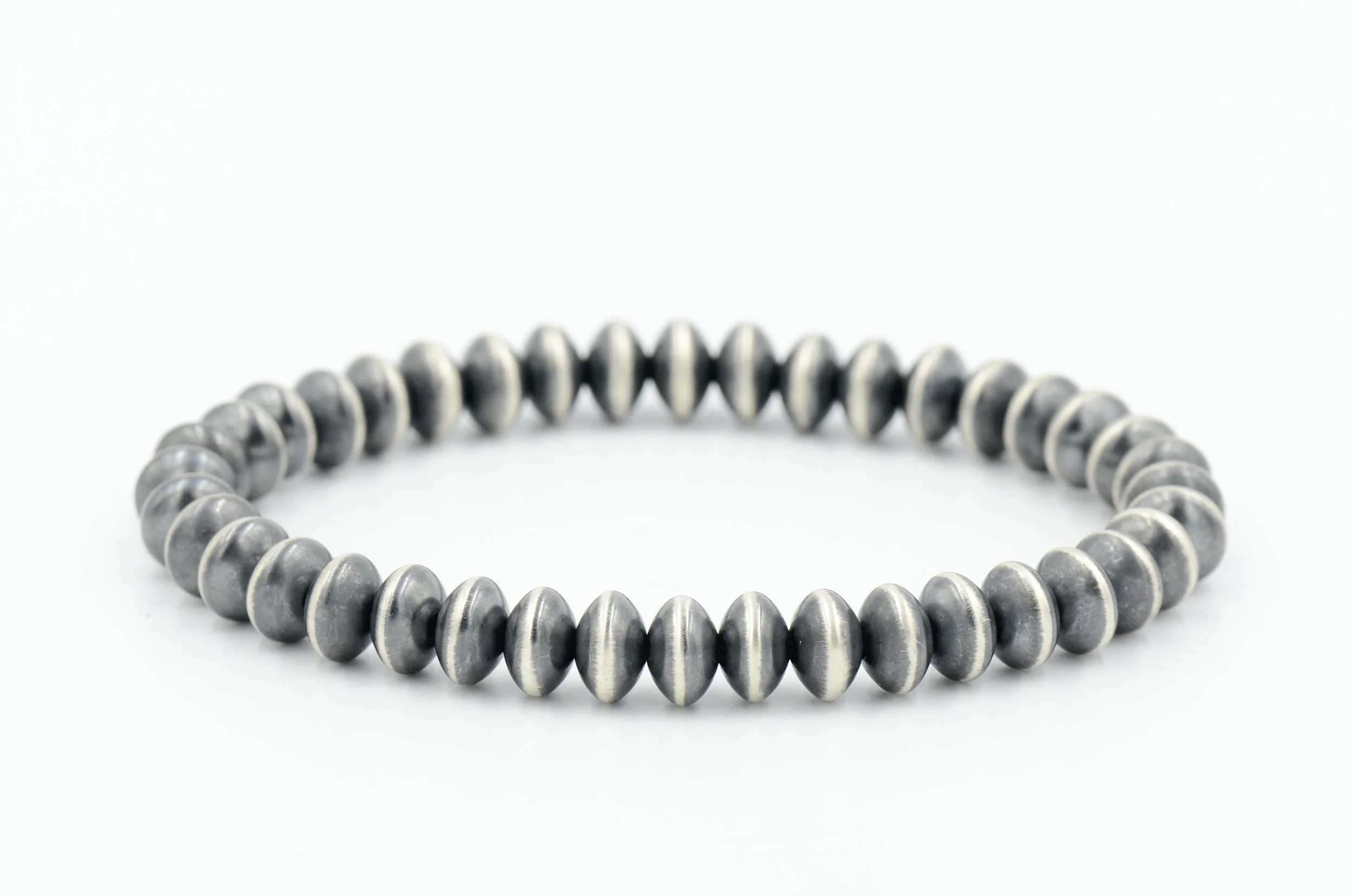 Sterling Silver Stretchy Bead Bracelets