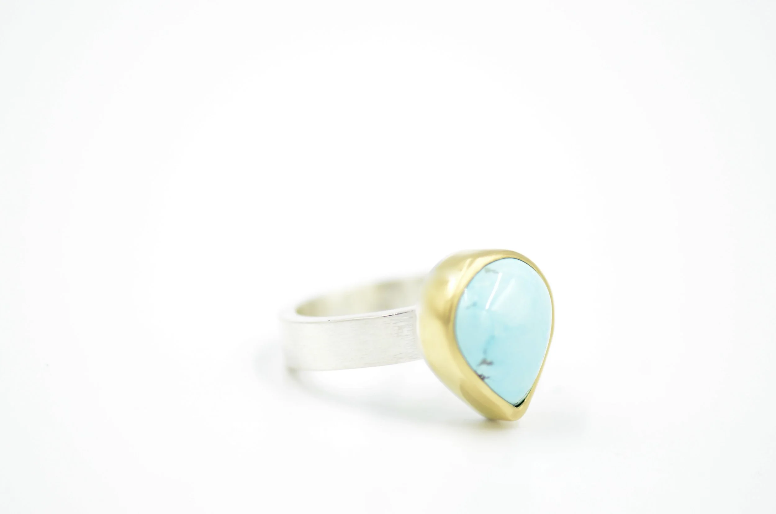 Royston Turquoise Mixed Metals Ring.