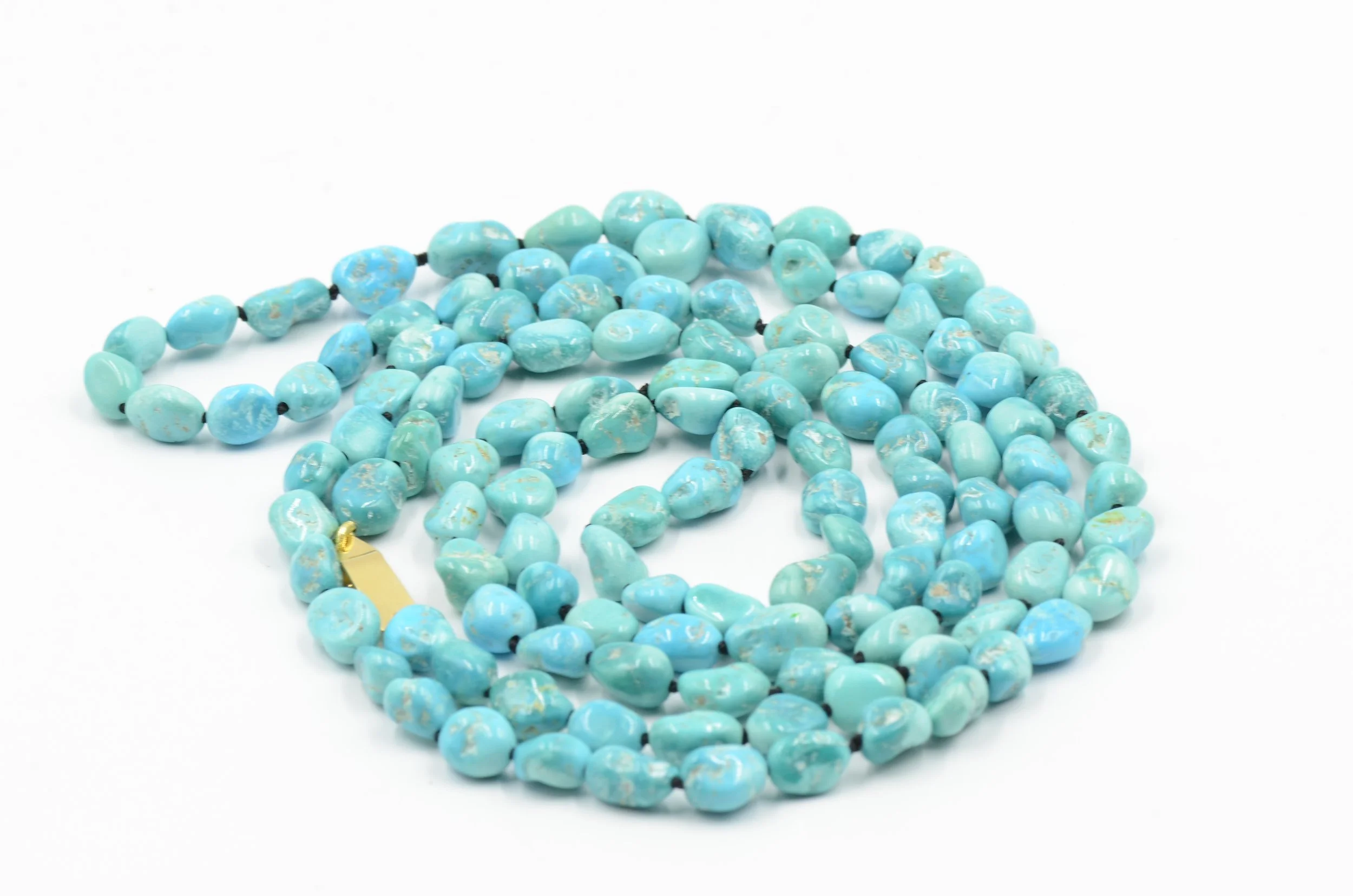 Sleeping Beauty Turquoise Opera Necklace