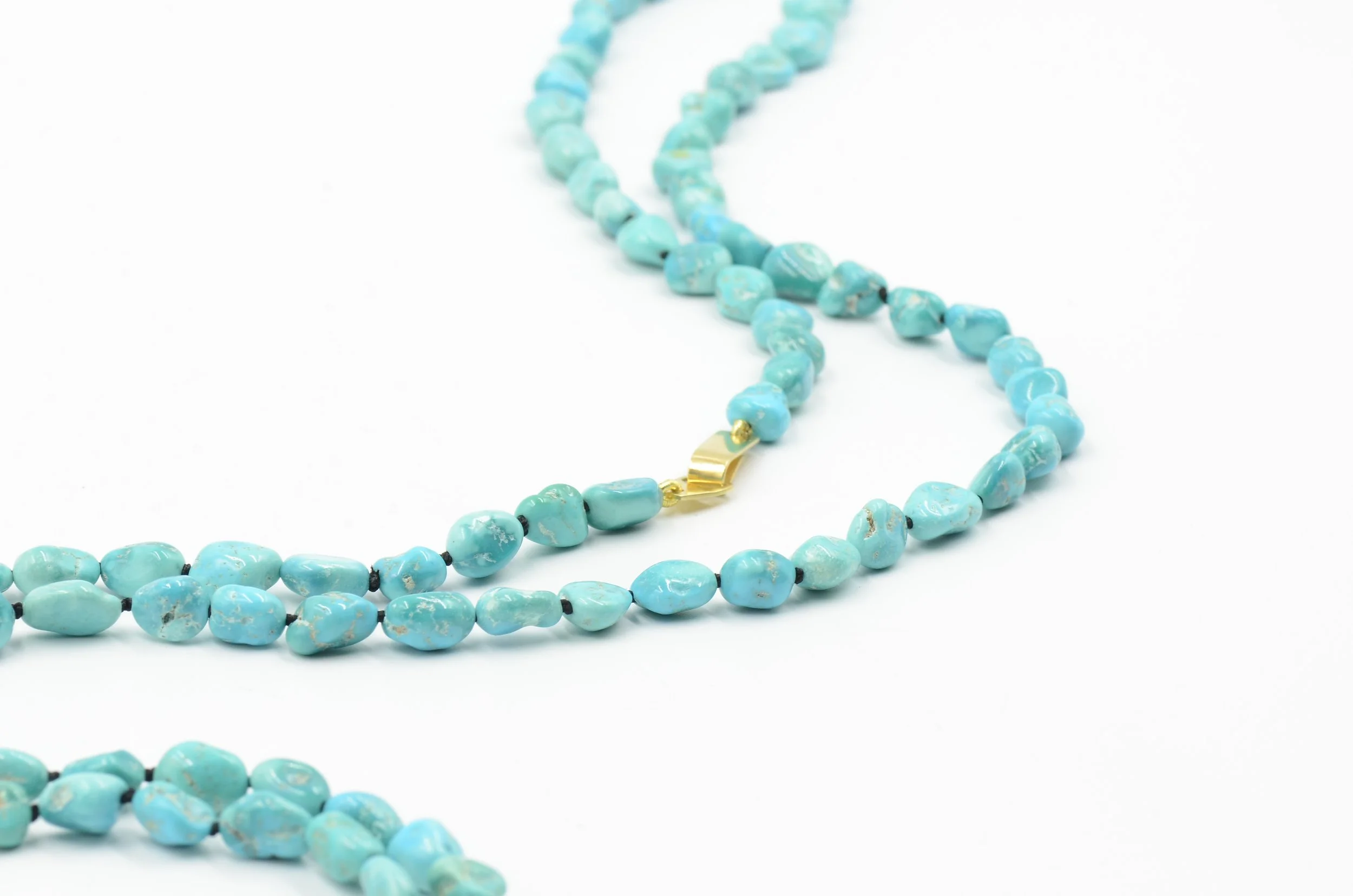 Sleeping Beauty Turquoise Opera Necklace