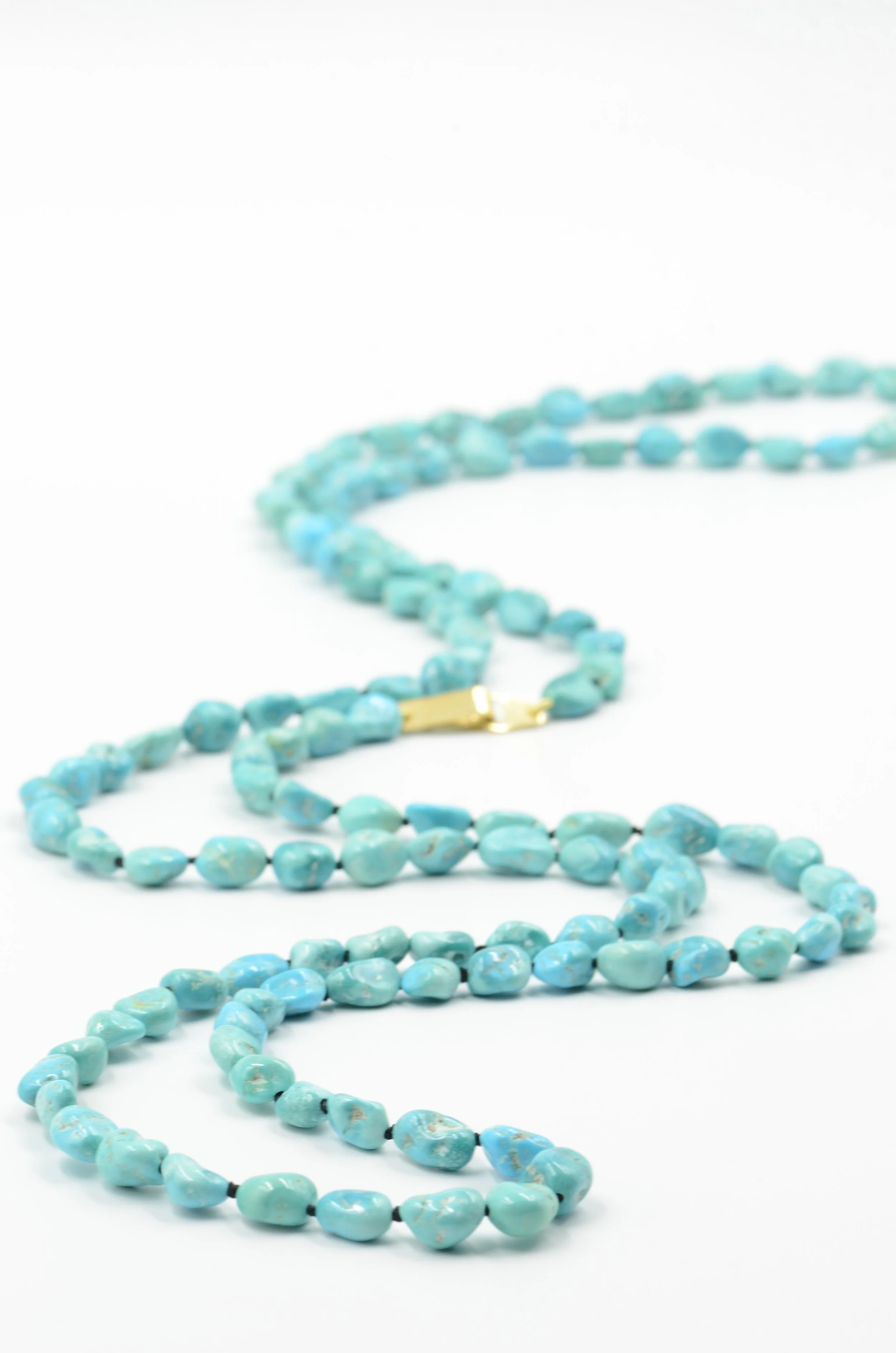 Sleeping Beauty Turquoise Opera Necklace