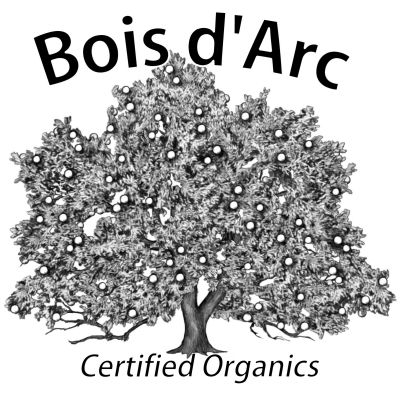Bois d'Arc logo - Style: pen & ink