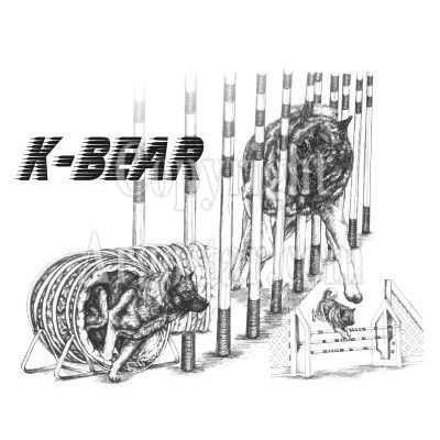 K-Bear logo - Style: pen & ink