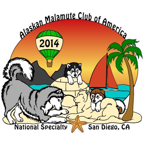 Alaskan Malamute Club of America 2014 National Specialty Logo