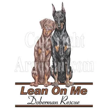 Lean on Me Doberman Rescue Logo