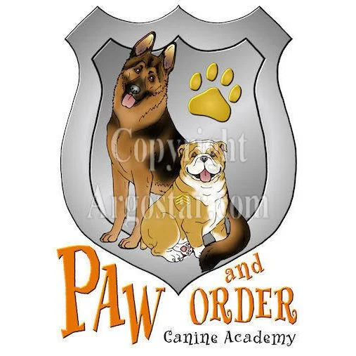 Paw and Order Canine Academy Logo