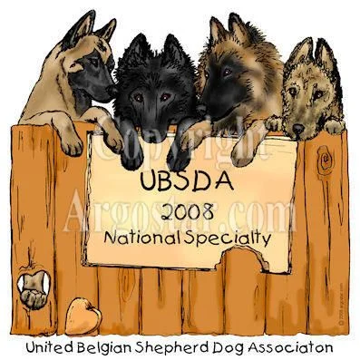 United Belgian Sheepdog Association 2008 National Specialty Logo