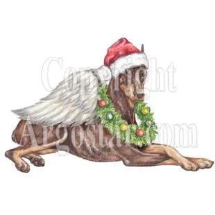Lean on Me Doberman Rescue Christmas Logo