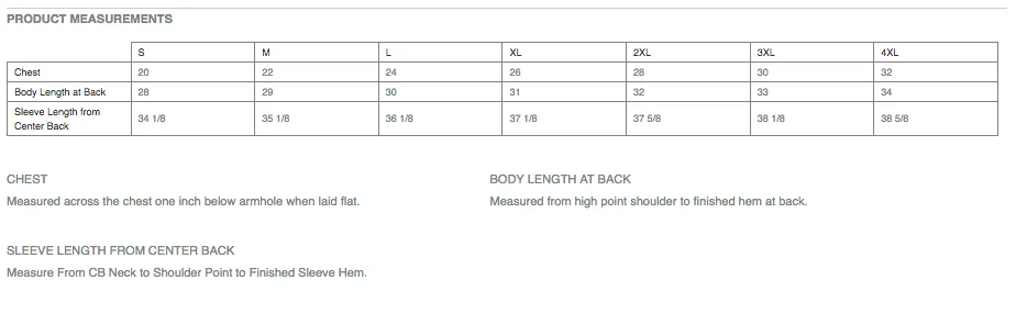 The sizes above are all men's sizes.