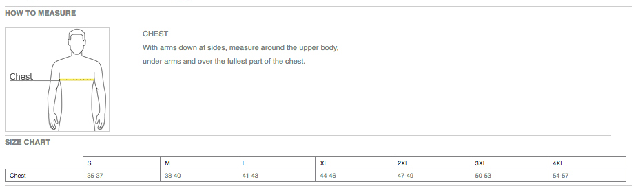 All sizes above are men's sizes.