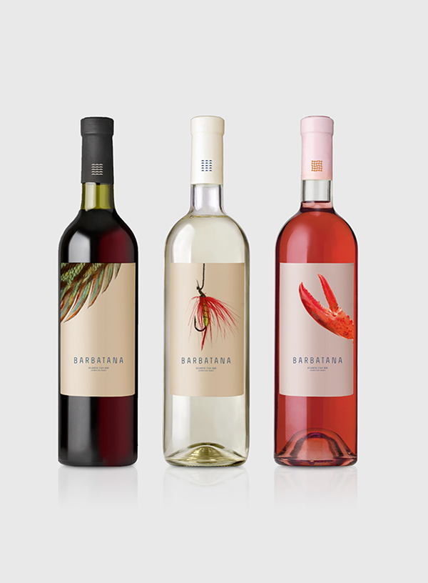 Barbatana restaurant brand packaging wines