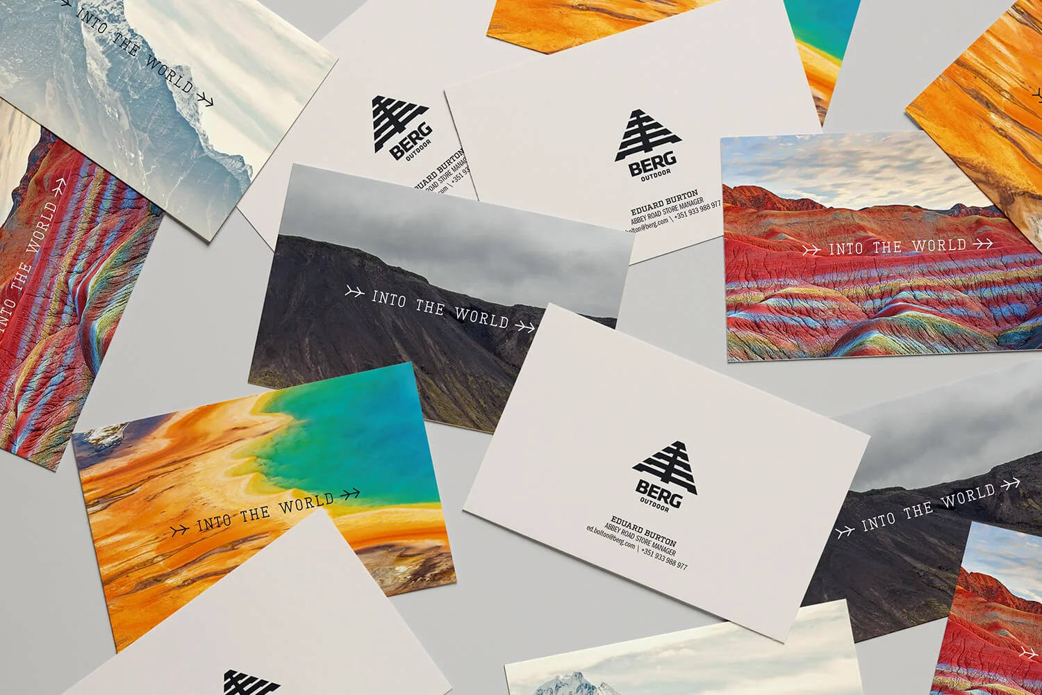 Berg Outdoor branding materials rebrand