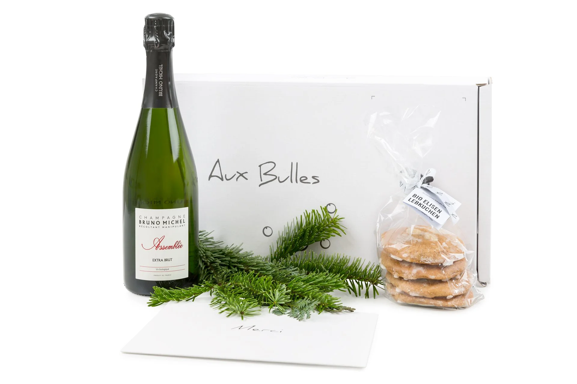 Aux Bulles x Joseph Brot Bio Champagner Bio Lebkuchen Champagne Bruno Michel