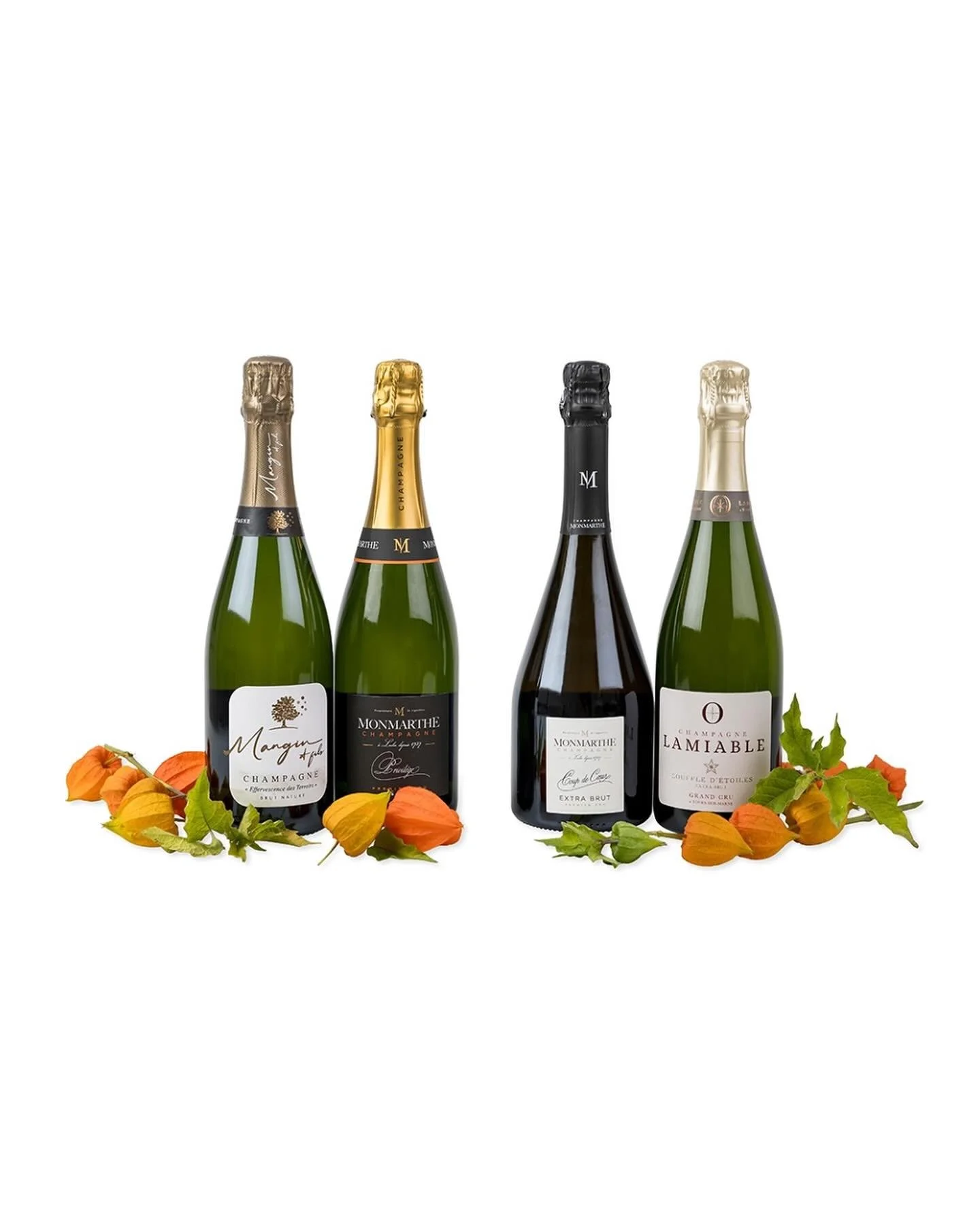 Unsere sch&ouml;ne Herbst Edition 2024 🍁
Mit zwei herrlichen Champagnern von @champagnemonmarthe, einem 100% Meunier Brut Nature von @champagnemangin und einem Grand Cru von @champagnelamiable 🥂
Viel Spa&szlig; beim Verkosten les amis!
