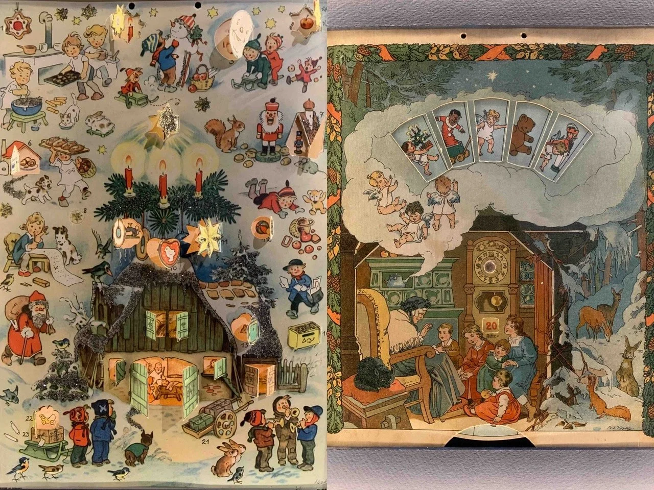 Alte Adventskalender Kinderspielzeug