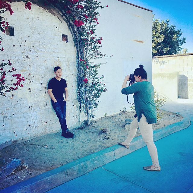 On the heels of a fabulous performance, we took some new photos with our dear friend @noemi_torres_agent  She captured some AMAZING shots we can&rsquo;t wait to share with you! #palmsprings #photoshoot #joshuatree #voxsings #manband