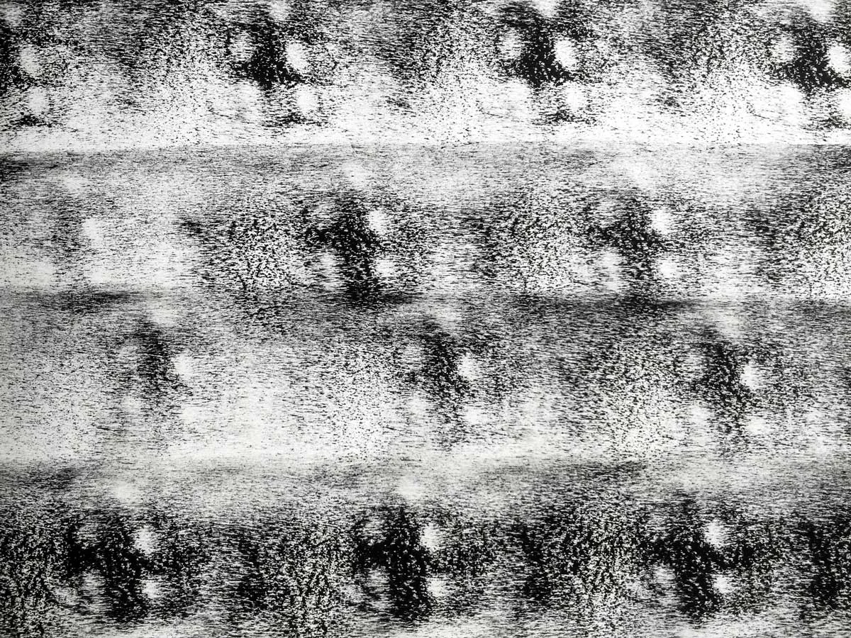 A texture I created with a sponge roller and a bit of oil based ink. These materials are not meant to work together, but I found the resulting mess beautiful.