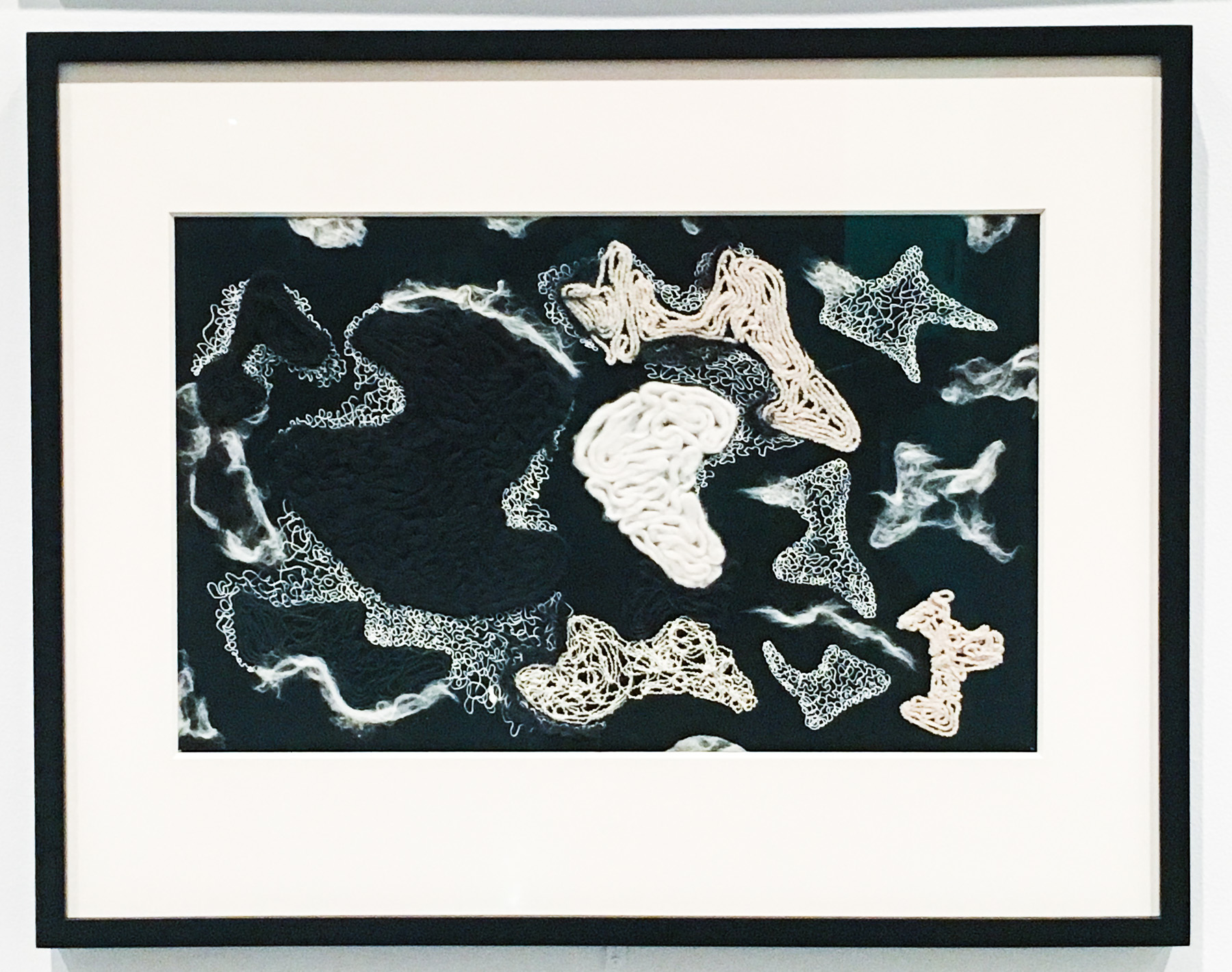 John Reiss - Black and White Yarns (collage)