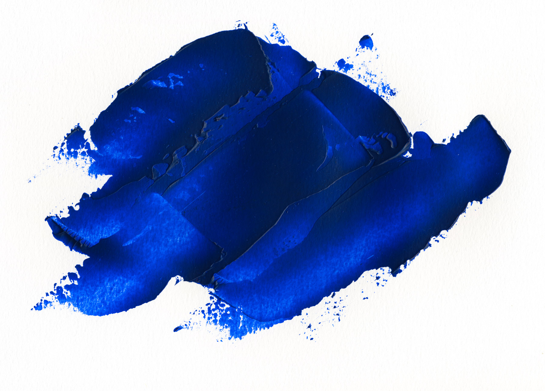 Ultramarine acrylic paint gives a very close approximation of what International Klein Blue looks like.