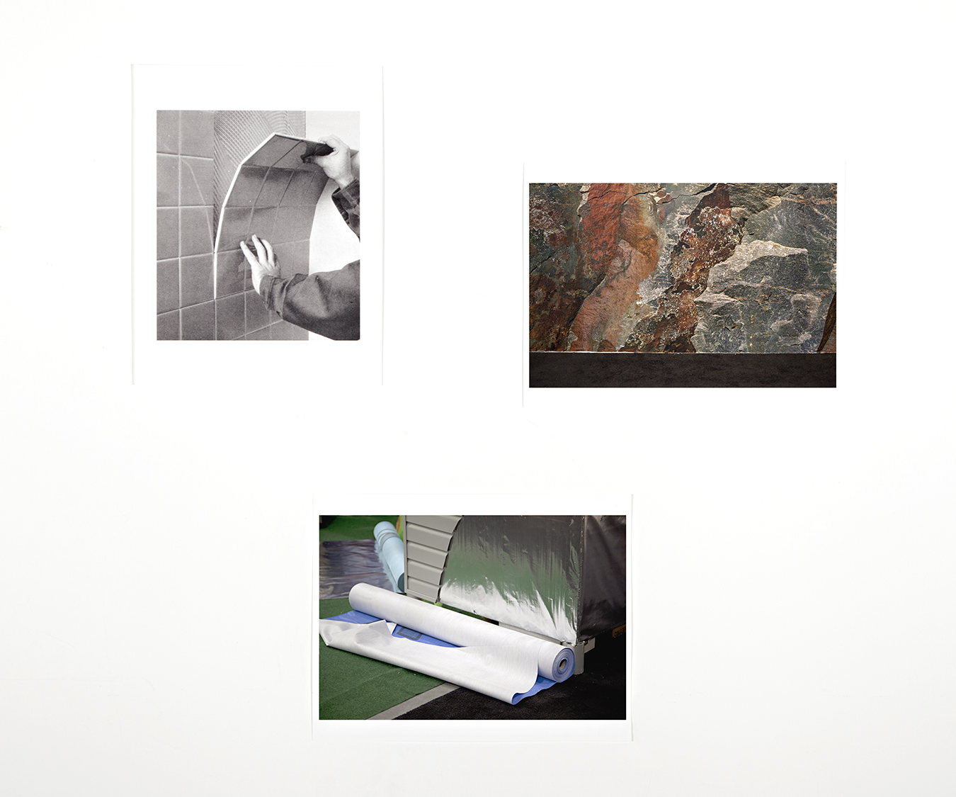   Collage #1 (Tiles, Rock, Vinyl).  2014. C-Print. 36" x 30". 
