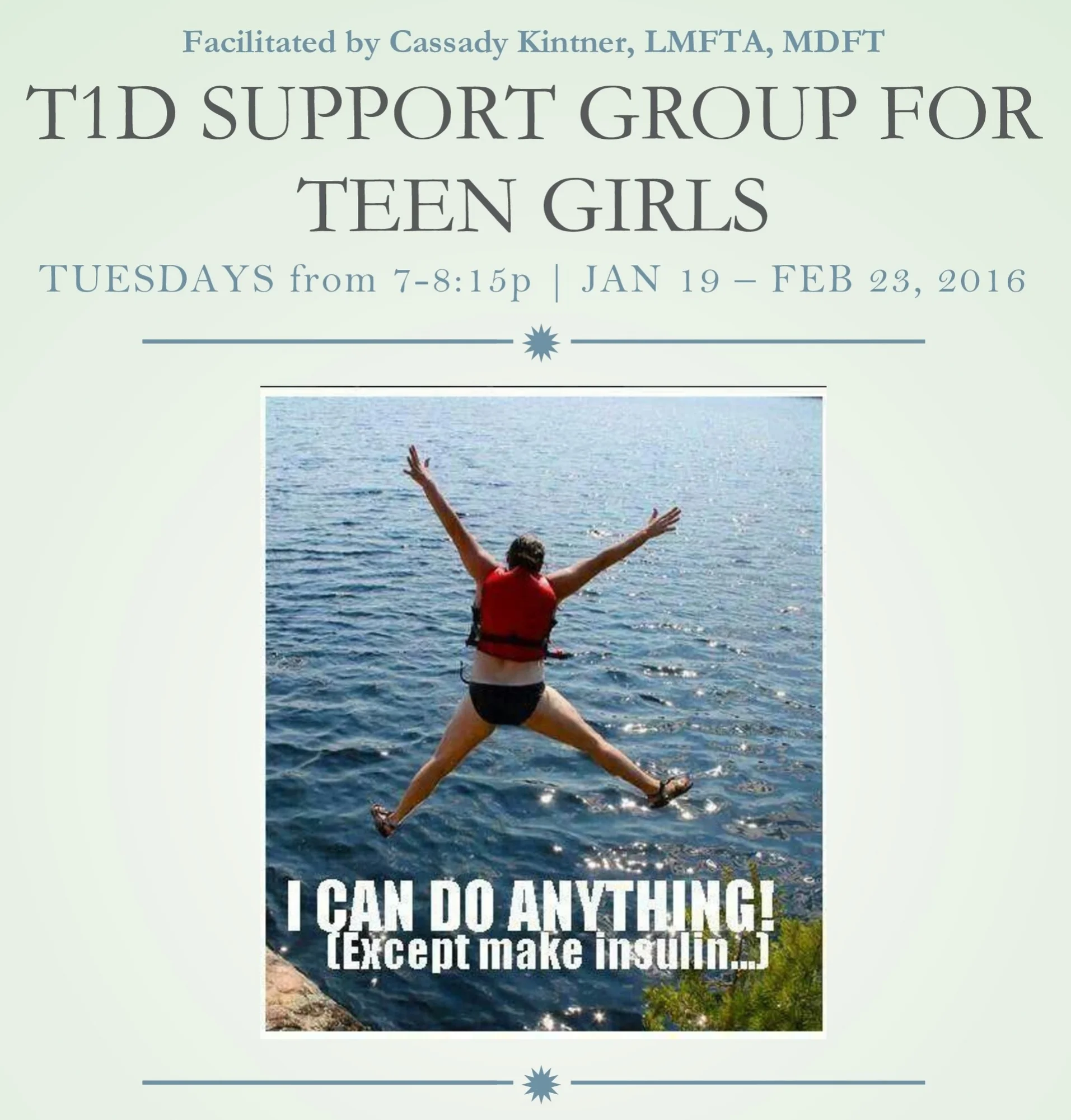 T1D Support Group for Teen Girls