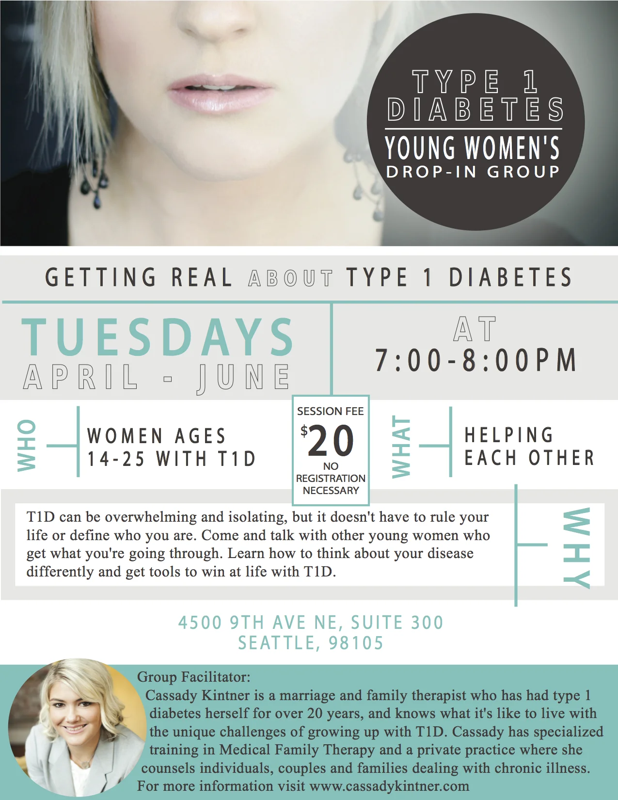 T1D Young Women's Drop-In Group