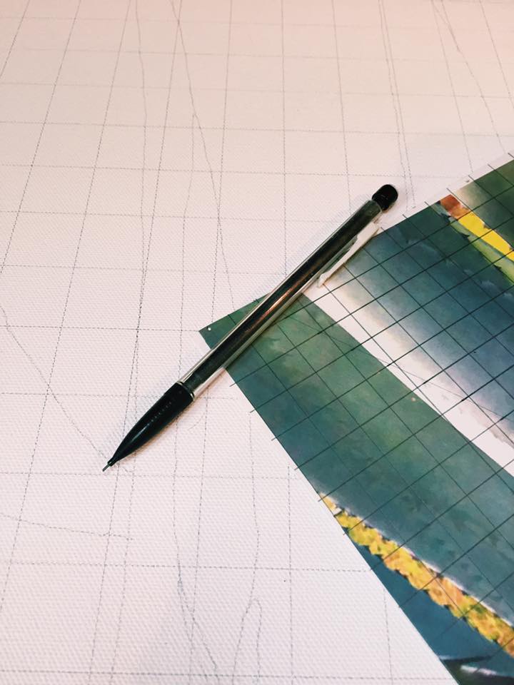 Curious about my painting method? Follow me through the stages of this painting, titled "Canyon."