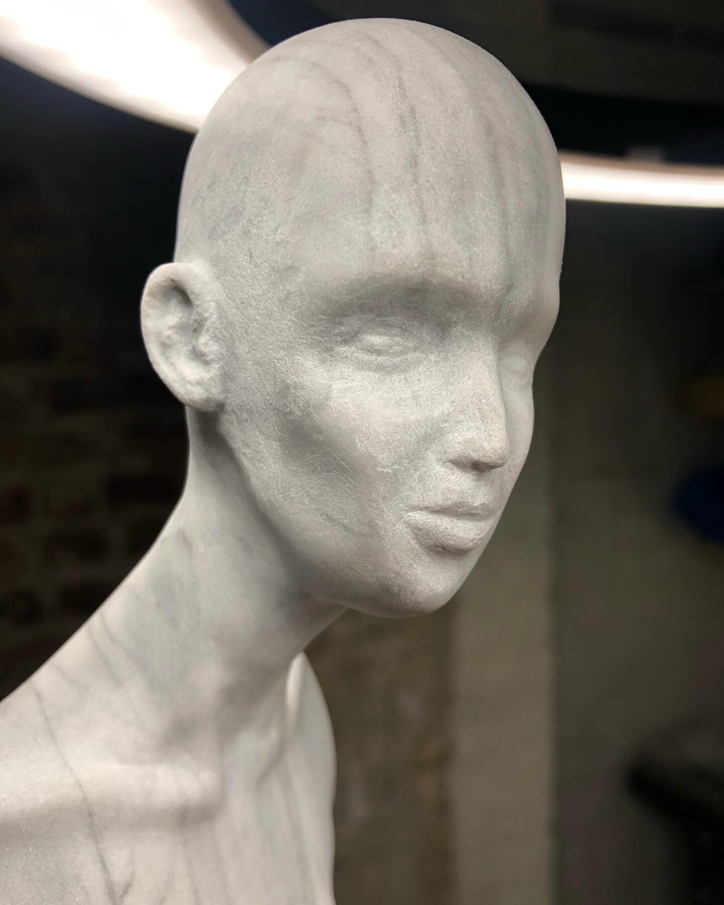 Trying to push myself out of my comfort zone with these smaller details

#sculpture #stonesculpture #marblesculpture #portrait #fineart #newyorkacademyofart #closeup #newyorkartists #bushwickartist #carraramarble #abcstone 
@abcstone @newyorkacademyo
