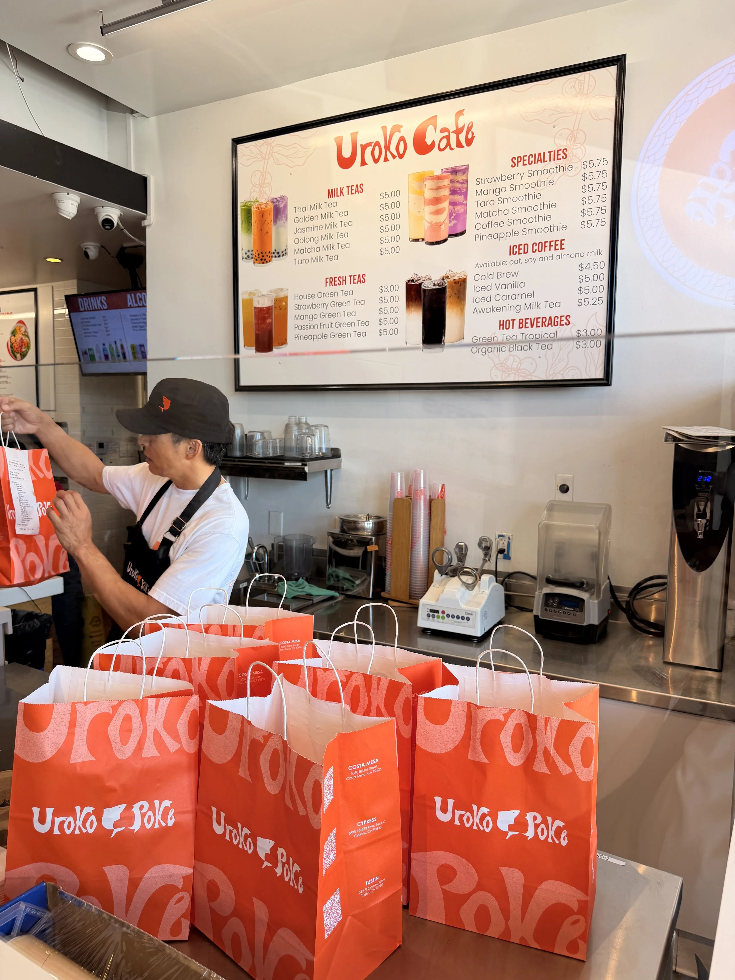 Uroko Poke Costa Mesa Drink Station Boba Milk Teas Matcha.JPG