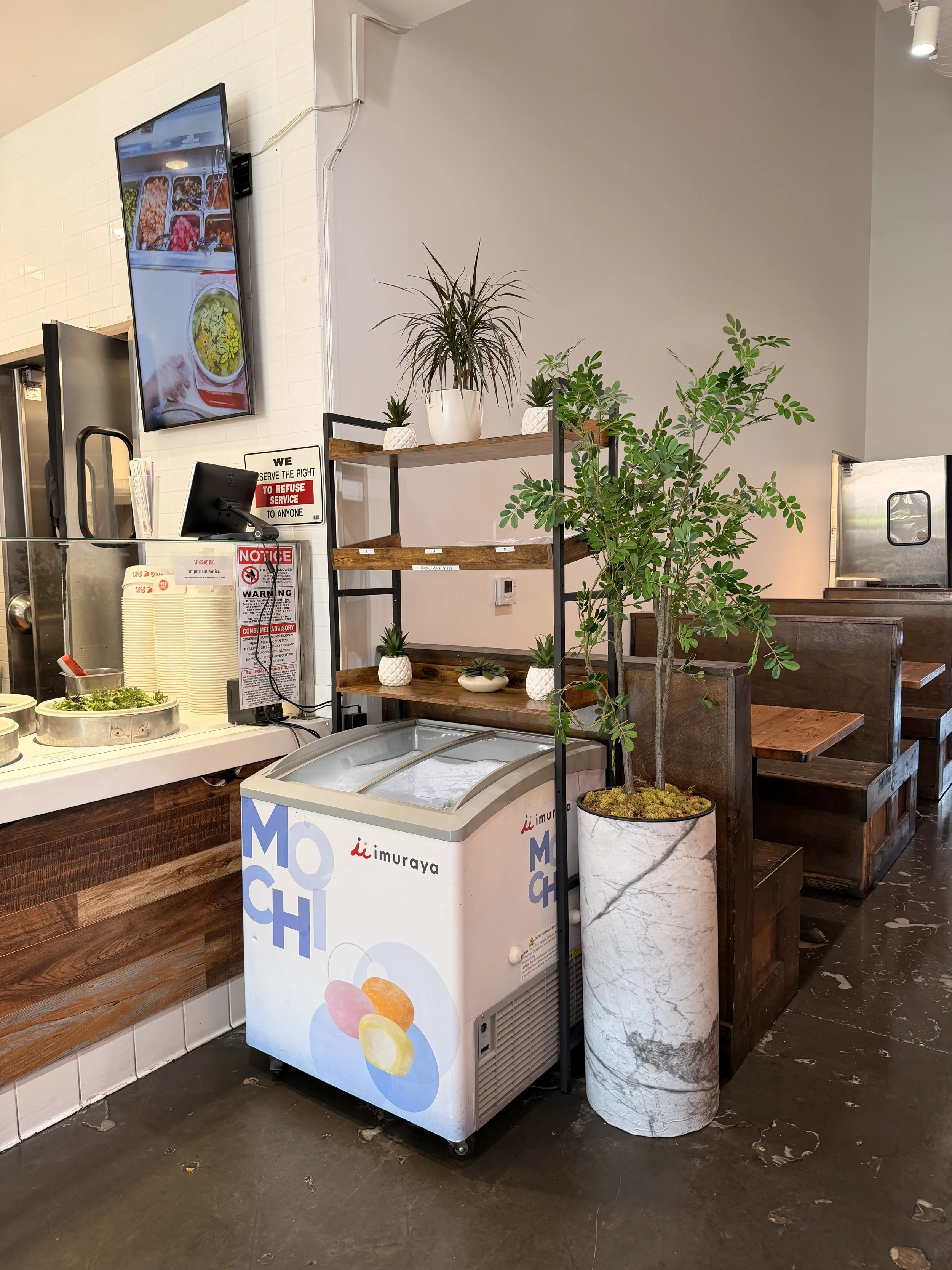Uroko Poke Cypress Mochi Station Merch stand.JPG