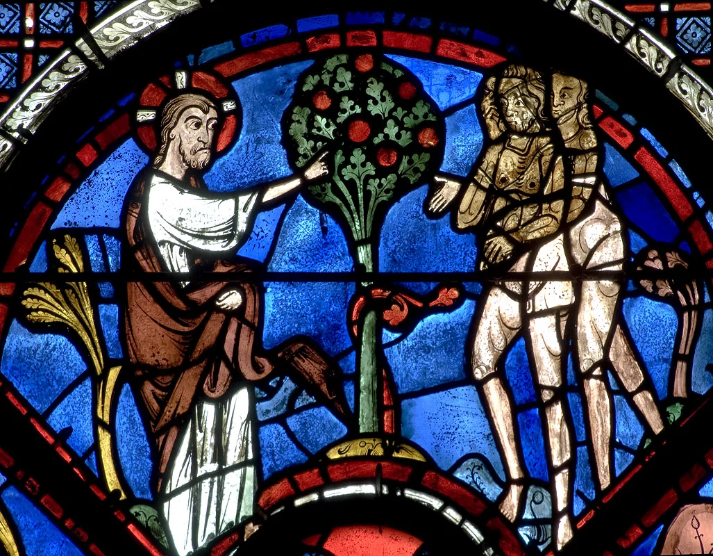 God tells Adam and Eve not to eat the most boring variety of apple ever cultivated: Red Delicious. Photo Credit: Whoislikemichael - Own work, CC BY-SA 4.0, https://commons.wikimedia.org/w/index.php?curid=45678372