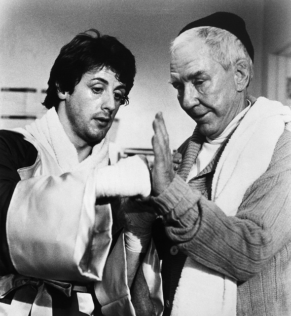 Burgess Meredith (from "Rocky")