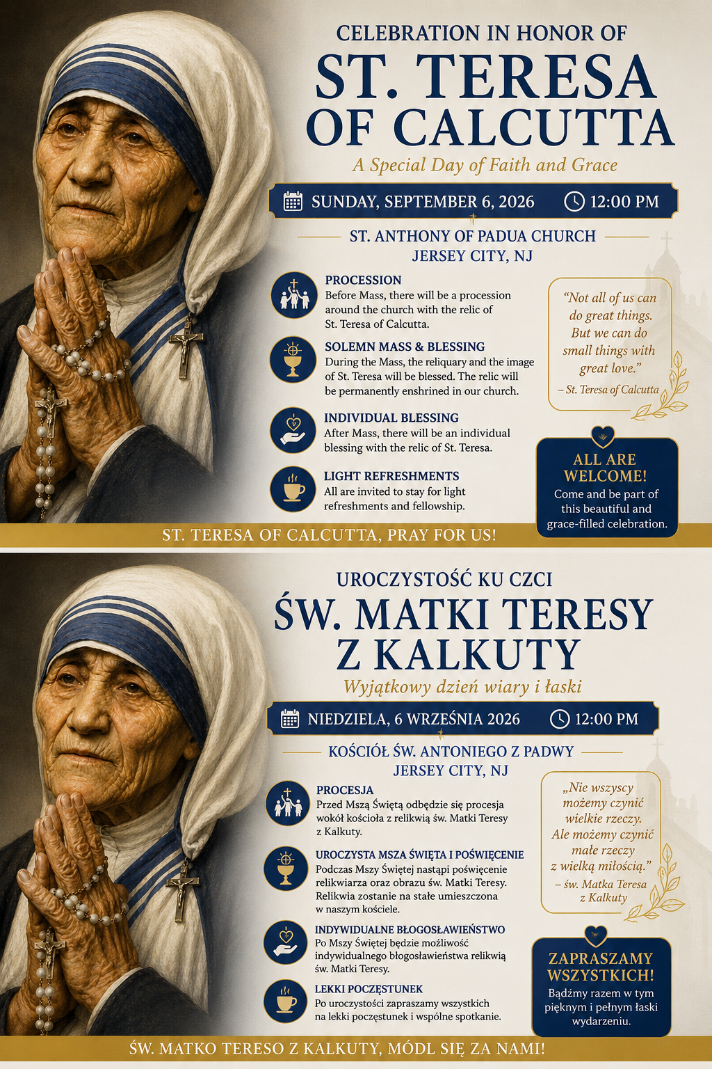Celebrating St. Teresa of Calcutta