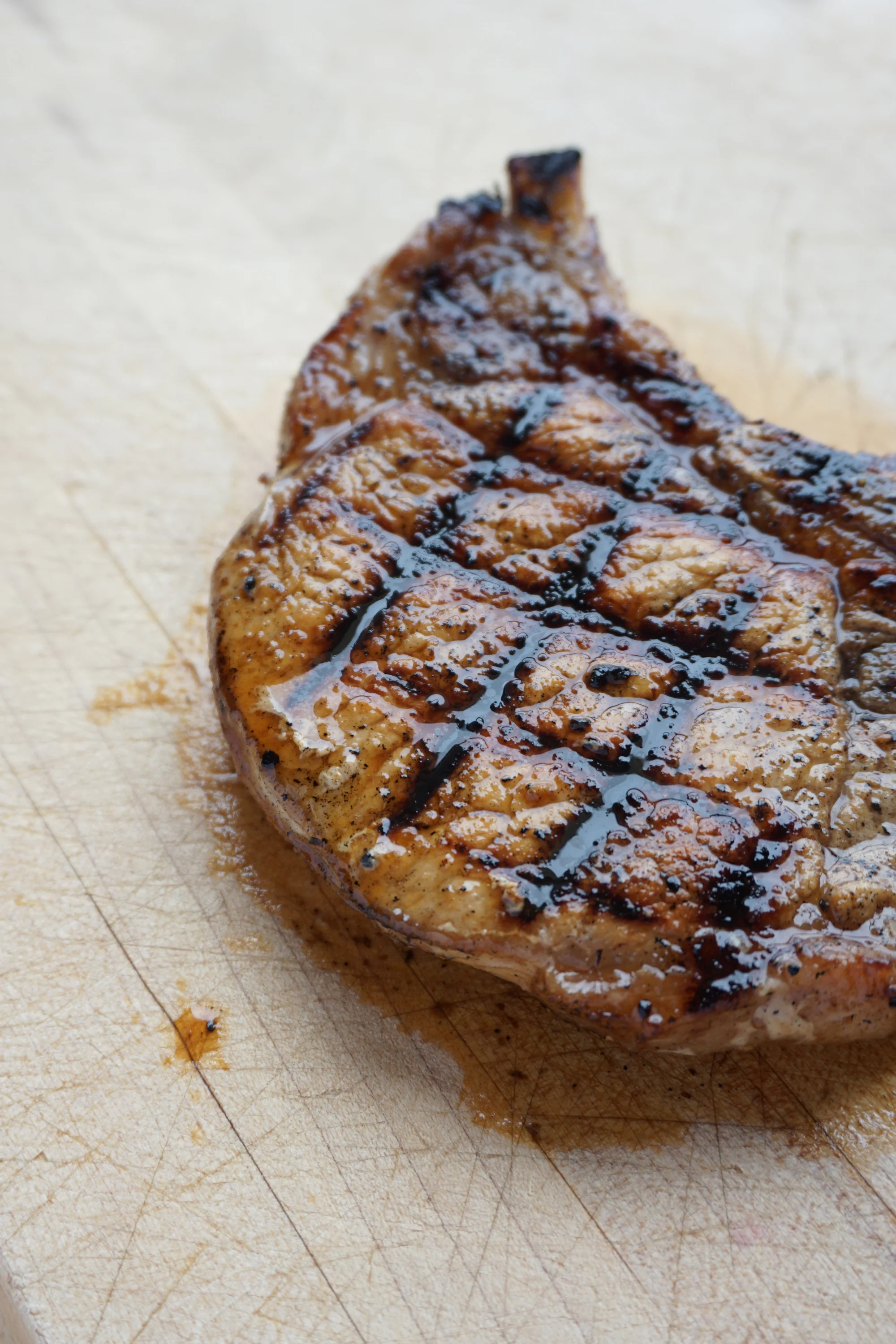 Vietnamese Pork Chops with Cantaloupe Basil Salad