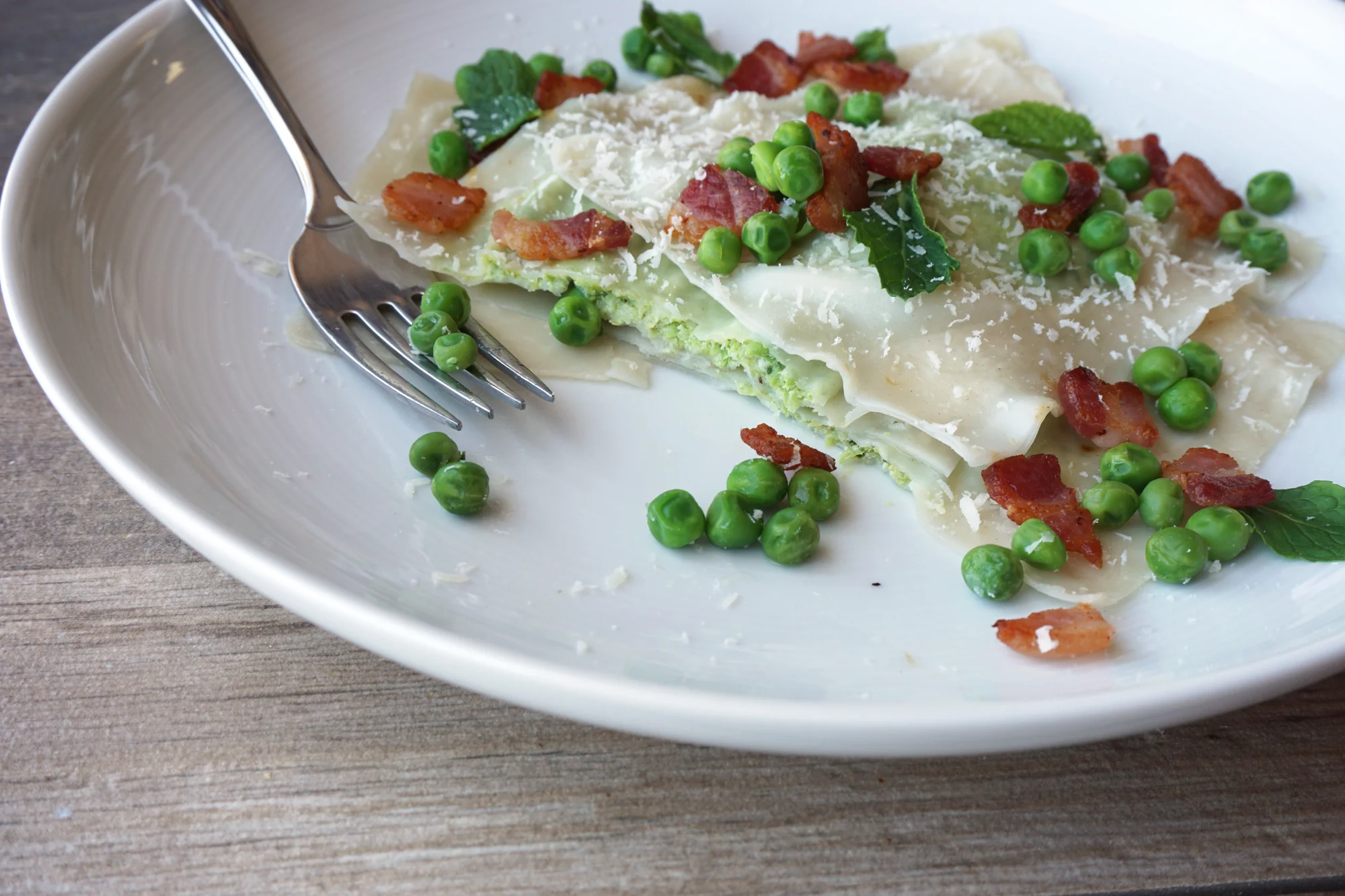 Minty Spring Pea & Ricotta Ravioli