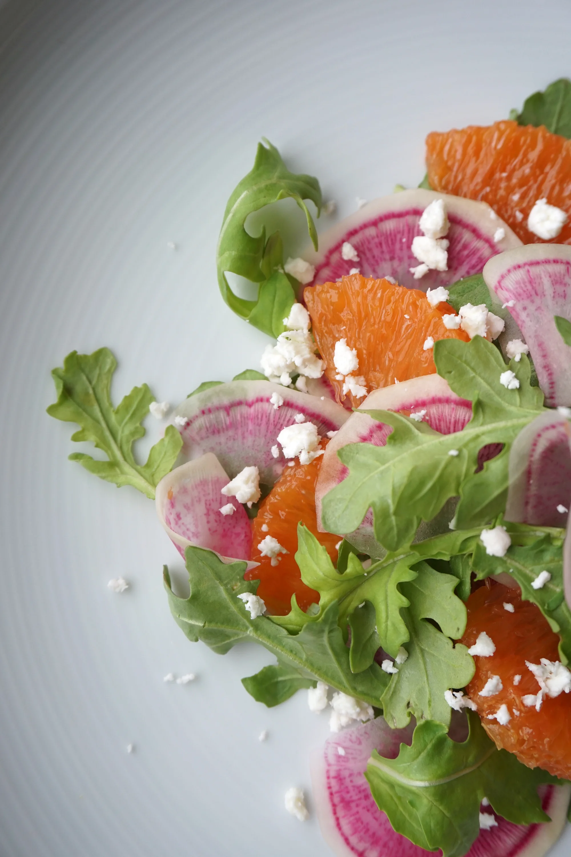 Watermelon Radish Salad with Sesame Lime Ginger Vinaigrette
