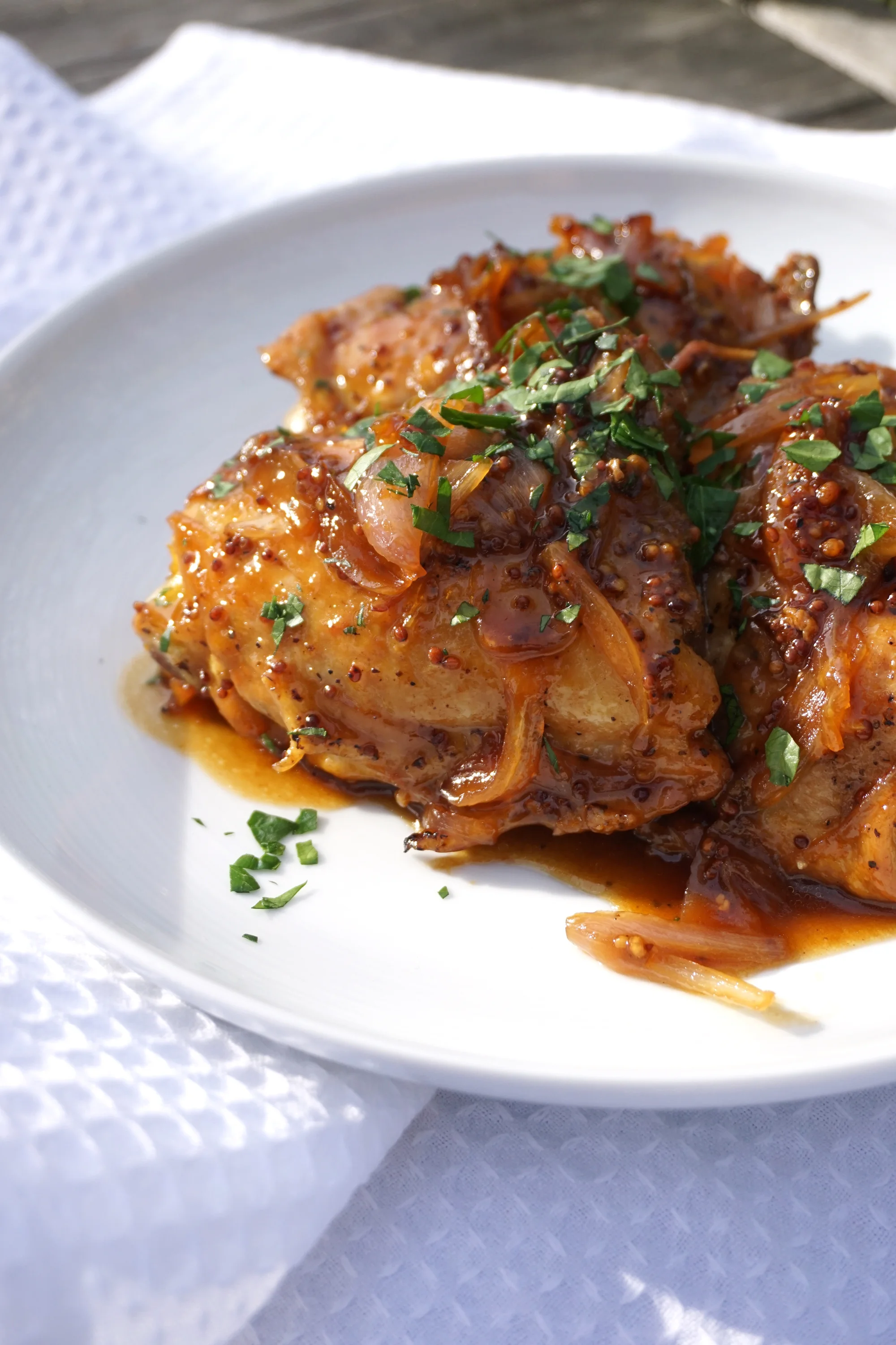 20 Minute Chicken with Honey-Beer Sauce