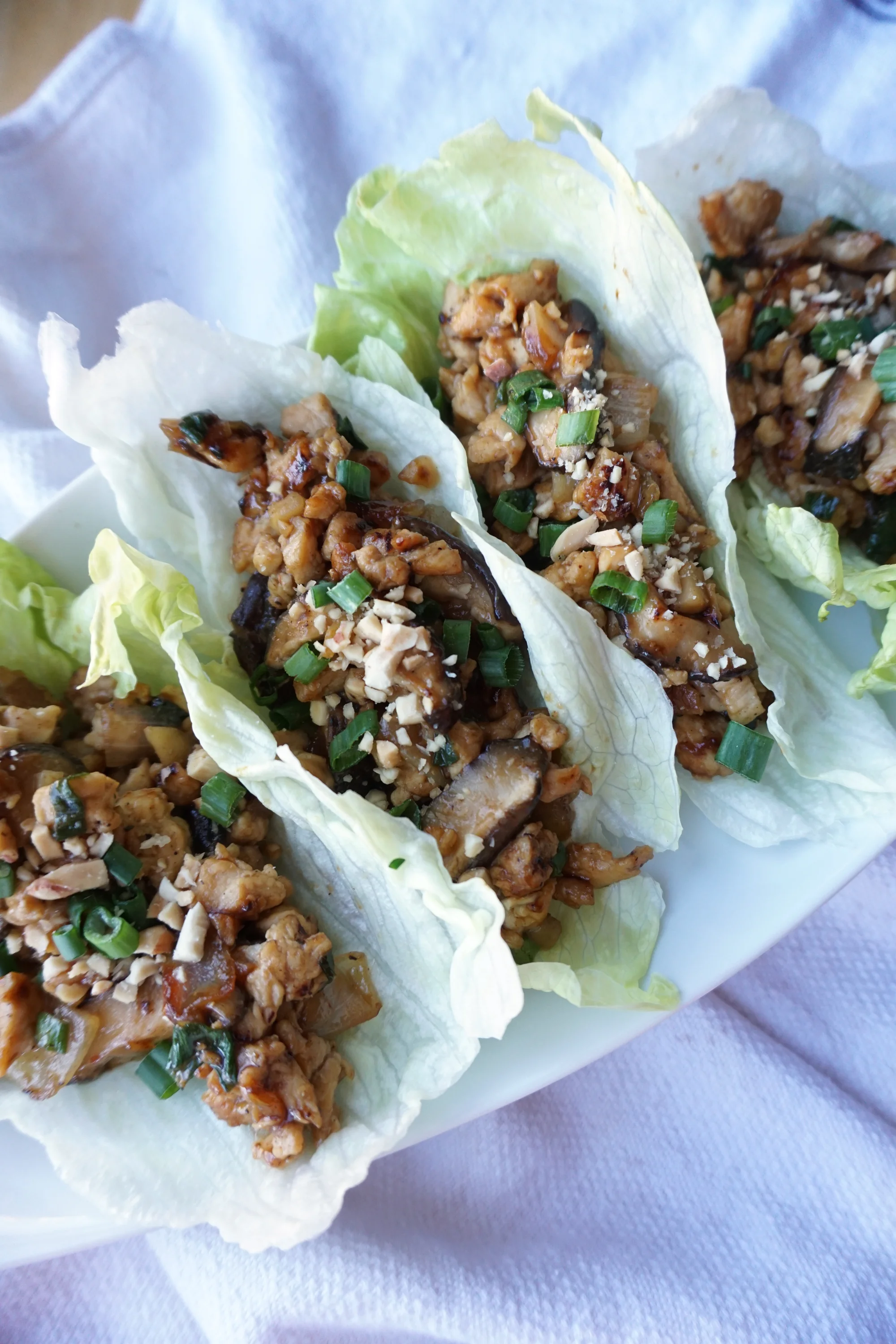 Paleo Asian Chicken Lettuce Wraps