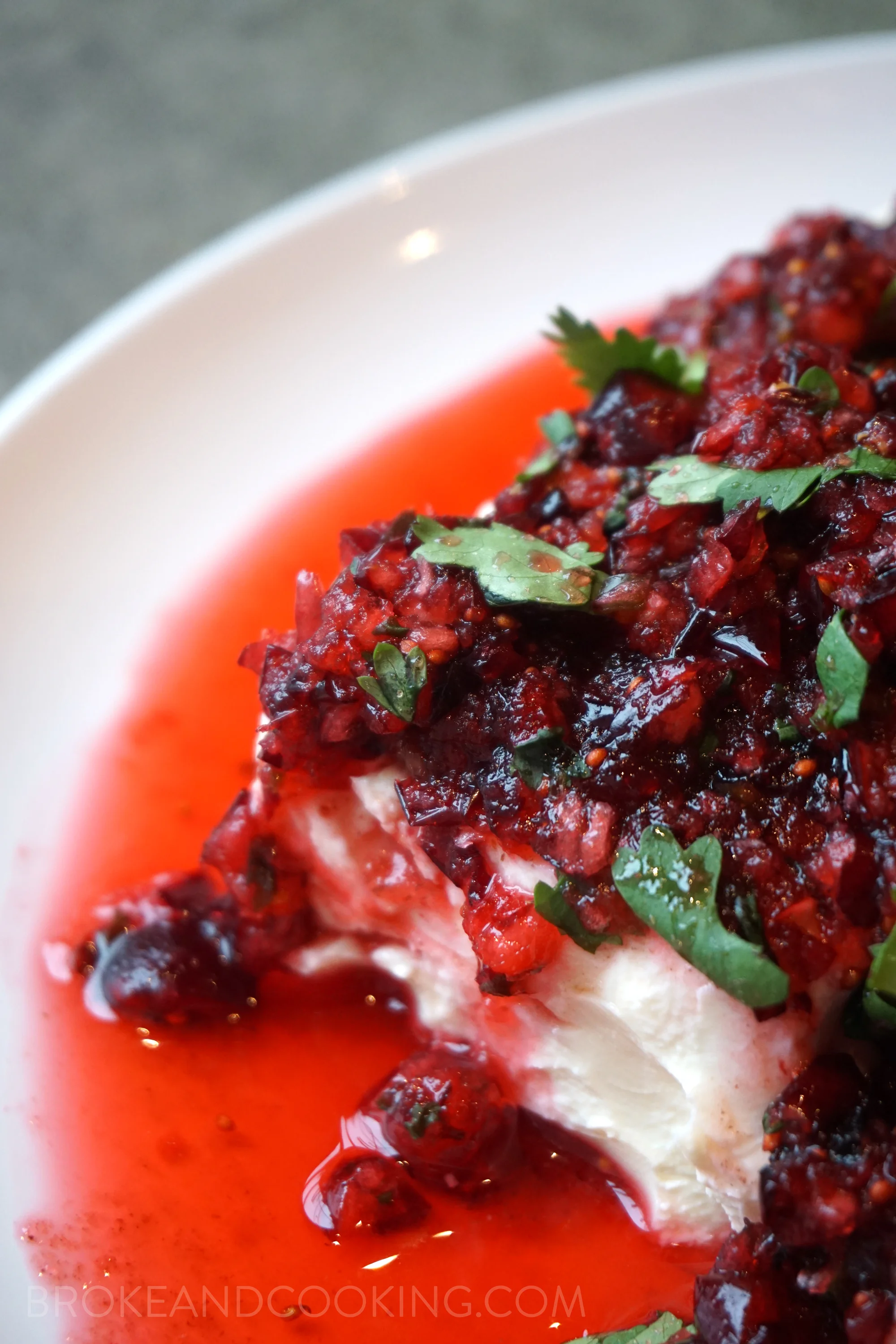 Cranberry Jalapeño Cream Cheese Dip